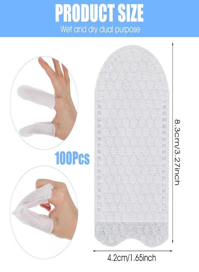 Ymapinc 100 قطعة من أغطية الأصابع القطنية للاستخدام مرة واحدة من Ymapinc، قفازات تنظيف أذن الحيوانات الأليفة قابلة للتنفس للاستخدام مرة واحدة للكلاب والقطط، أكمام قفازات صغيرة لتنظيف الحيوانات الأليفة - Image 2